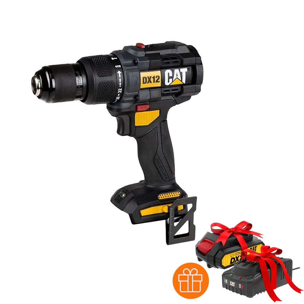 Акумулаторна ударна бормашина CAT DX12B 18V 65Nm с батерия и зарядно