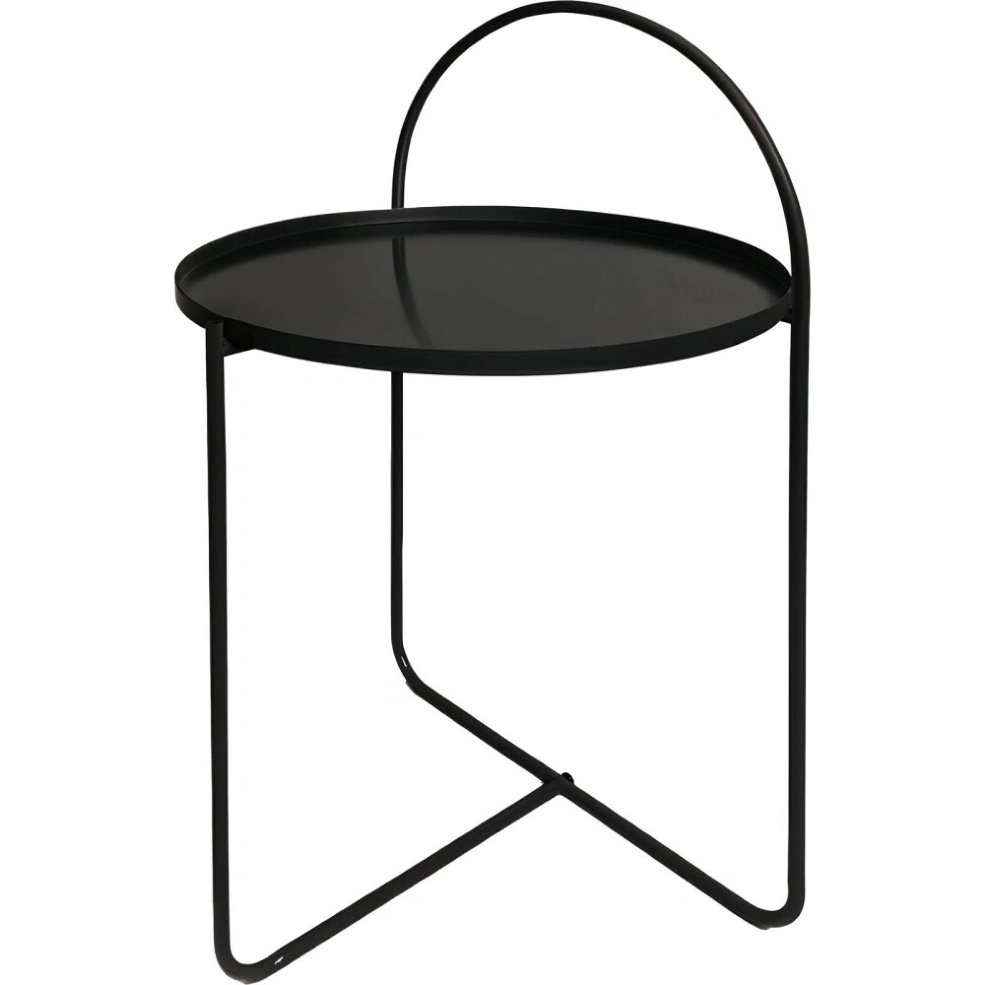 Помощна маса Arch 40х65см черна