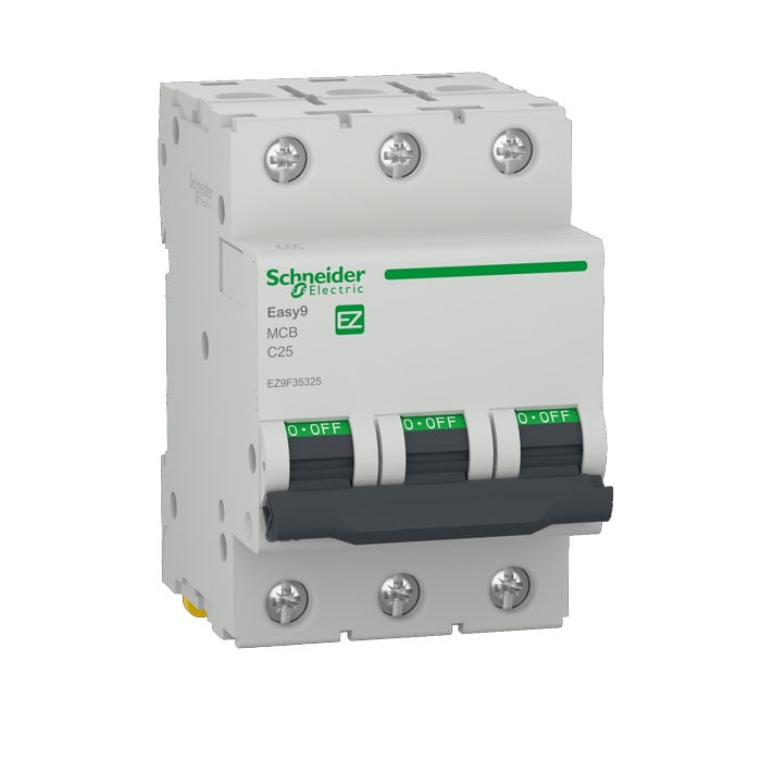 Прекъсвач Schneider Easy9 EZ9F35325 / 3P / 25A / крива С / 6kA