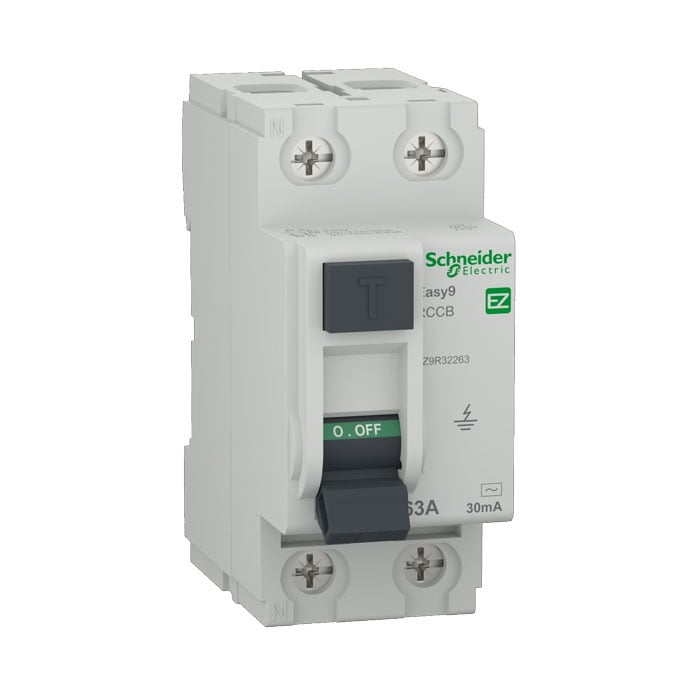 Дефектнотокова защита Schneider Easy9 RCCB EZ9R32263 / 2P 63A 30mA   