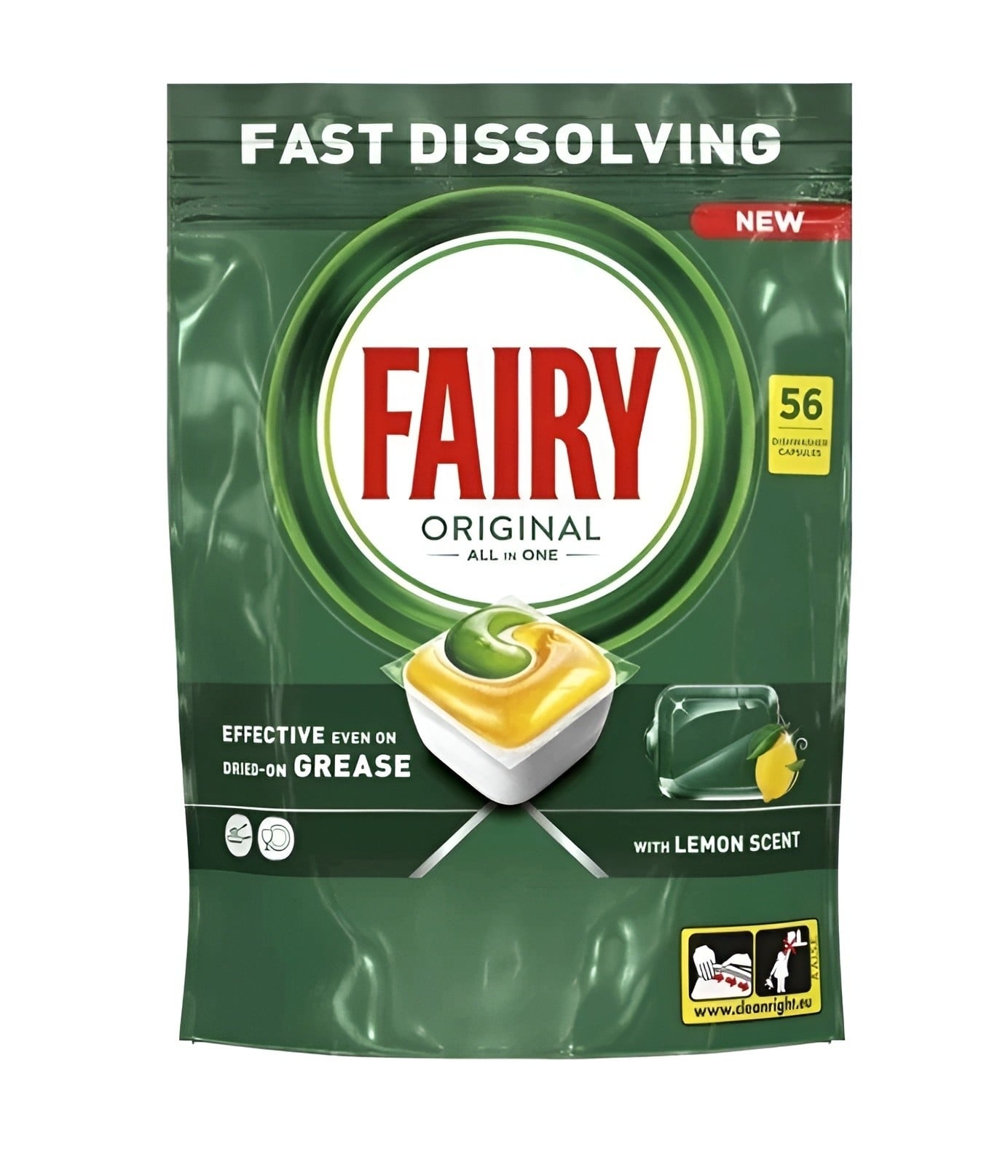 Таблетки за съдомиялна Fairy All in 1 Lemon 56 броя
