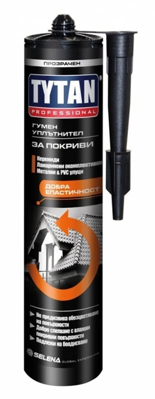 Каучуков уплътнител за покриви Tytan Professional кафяв 280мл