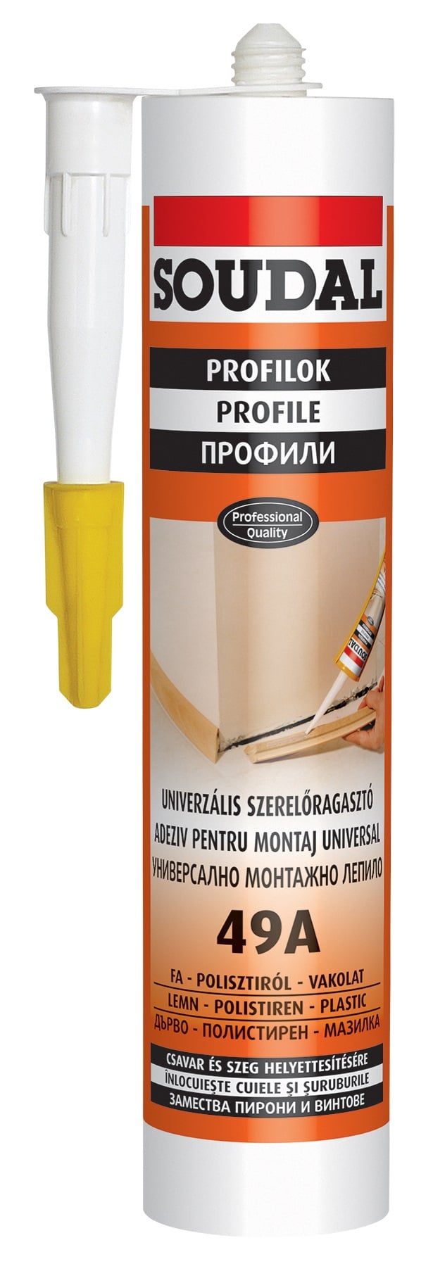 Универсално монтажно лепило Soudal 49А 280 мл