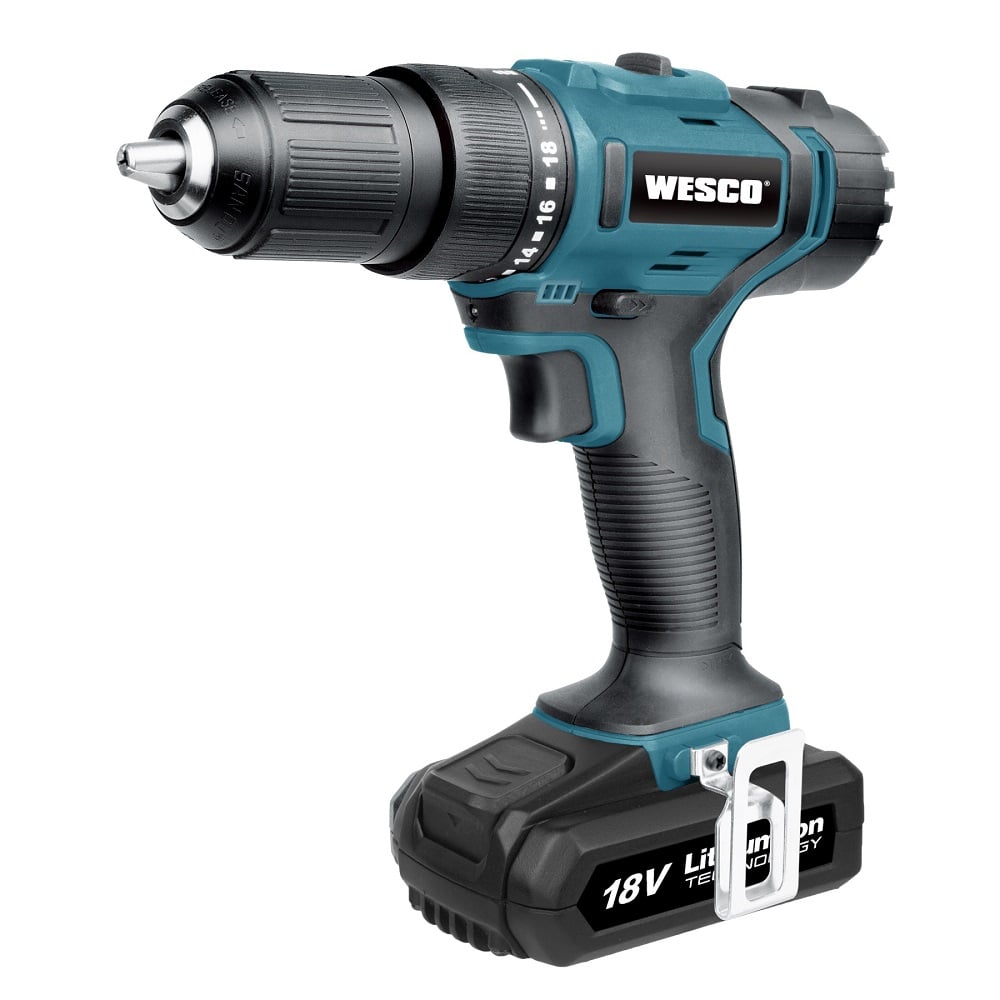 Акумулаторна бормашина Wesco WS2937 18V / 42Nm с батерия и зарядно