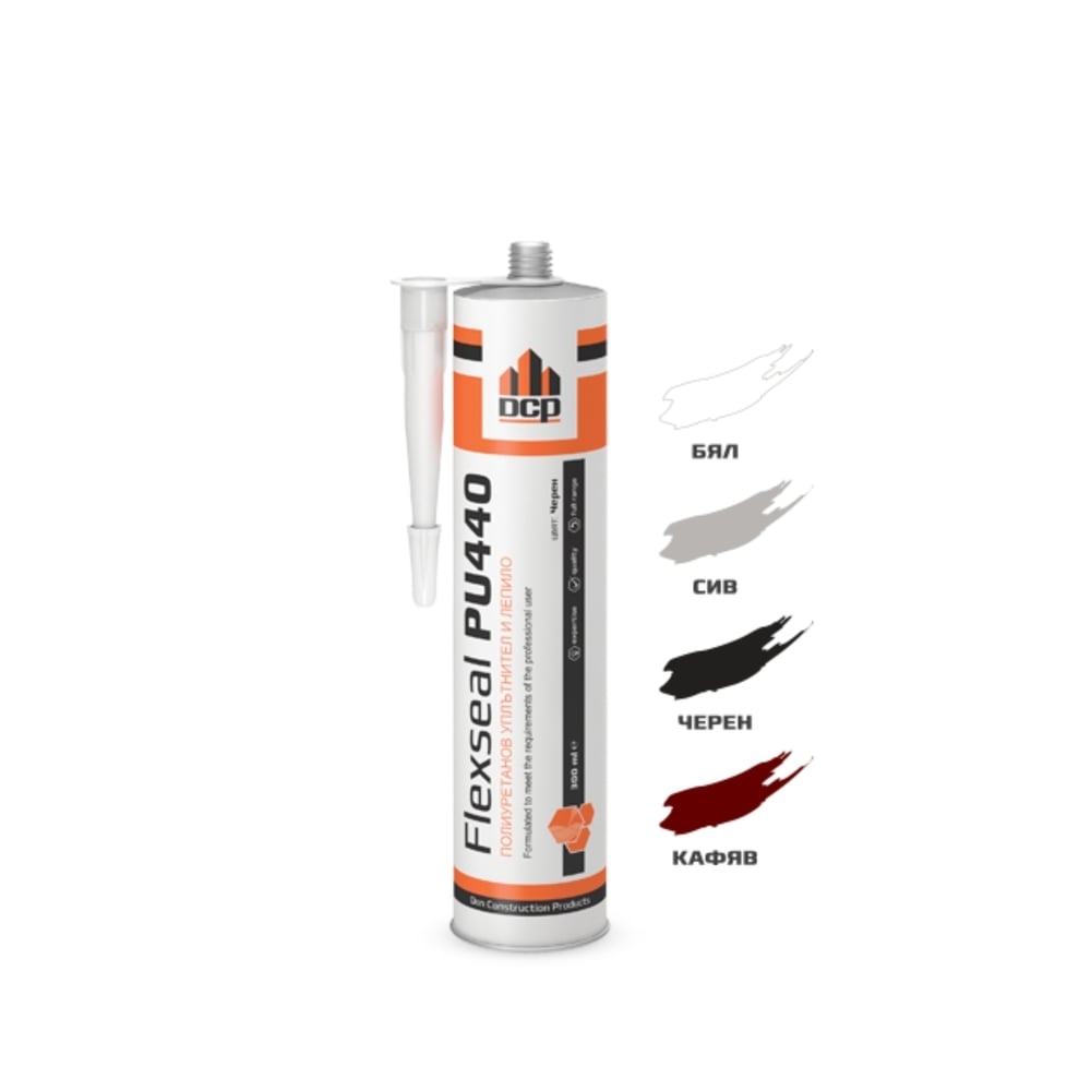 Полиуретанов уплътнител и лепило DCP Flexseal PU440 черен 300мл