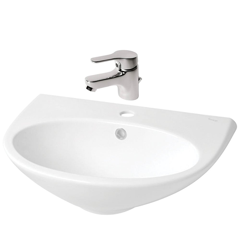 Комплект умивалник Domizia + смесител Ideal Standart Slimline II BSN M