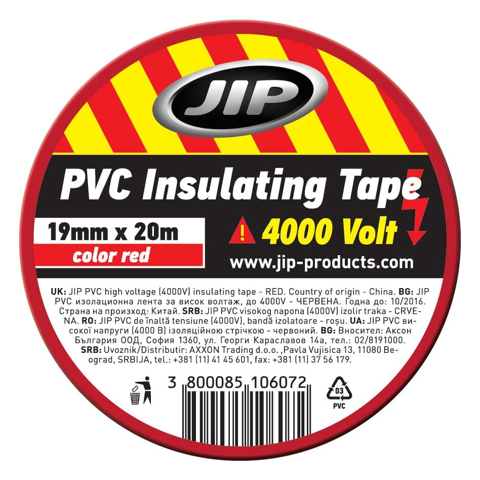Изолираща лента PVC01 JIP 19мм/20м цветна