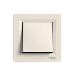 Единичен ключ Schneider Asfora EPH0100123 крем