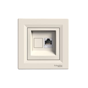 Компютърна розетка CAT 5E Schneider Asfora EPH4300123 крем           