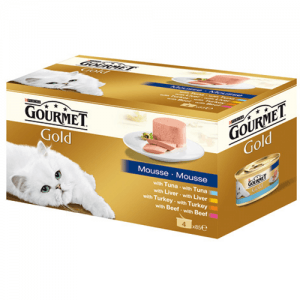 Консерва за котки GOURMET GOLD пастет 4x85 гр.