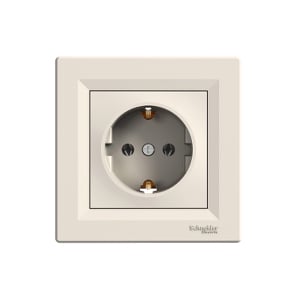Единичен контакт Schneider Asfora EPH2900123 крем