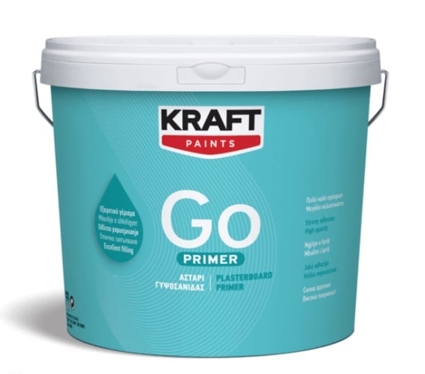 Акрилен грунд за гипскартон Kraft Go бял 3л