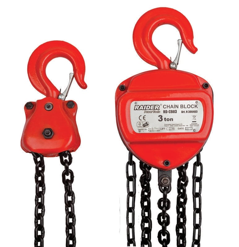 Лебедка с верига Raider RD-CB03 3000kg х 3м 