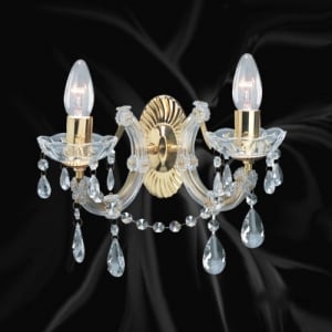 Marie Therese аплик  месингкристал 2x60W E14