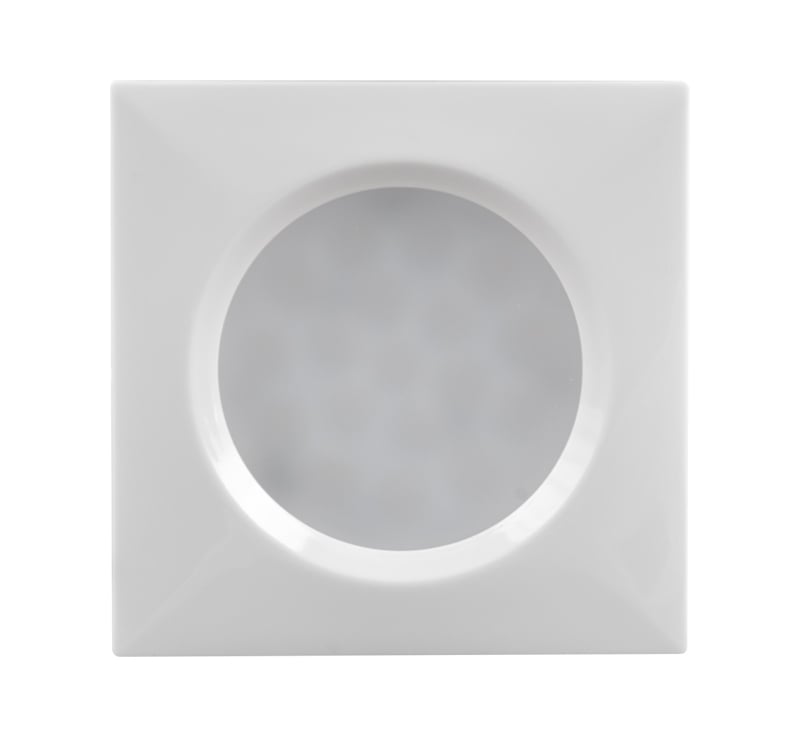 Мебелна LED луничка за вграждане квадрат 1.5W 4000К бяла