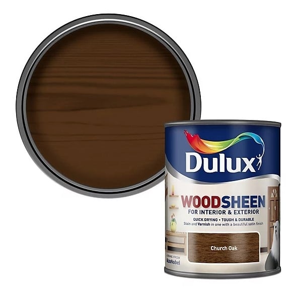 Лак на водна основа Dulux Woodsheen Church Oak 0,75л
