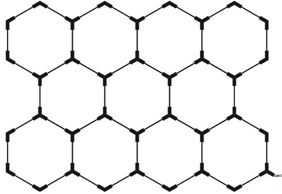 LED осветително тяло Хексагон 11HEXS 385W 6000K