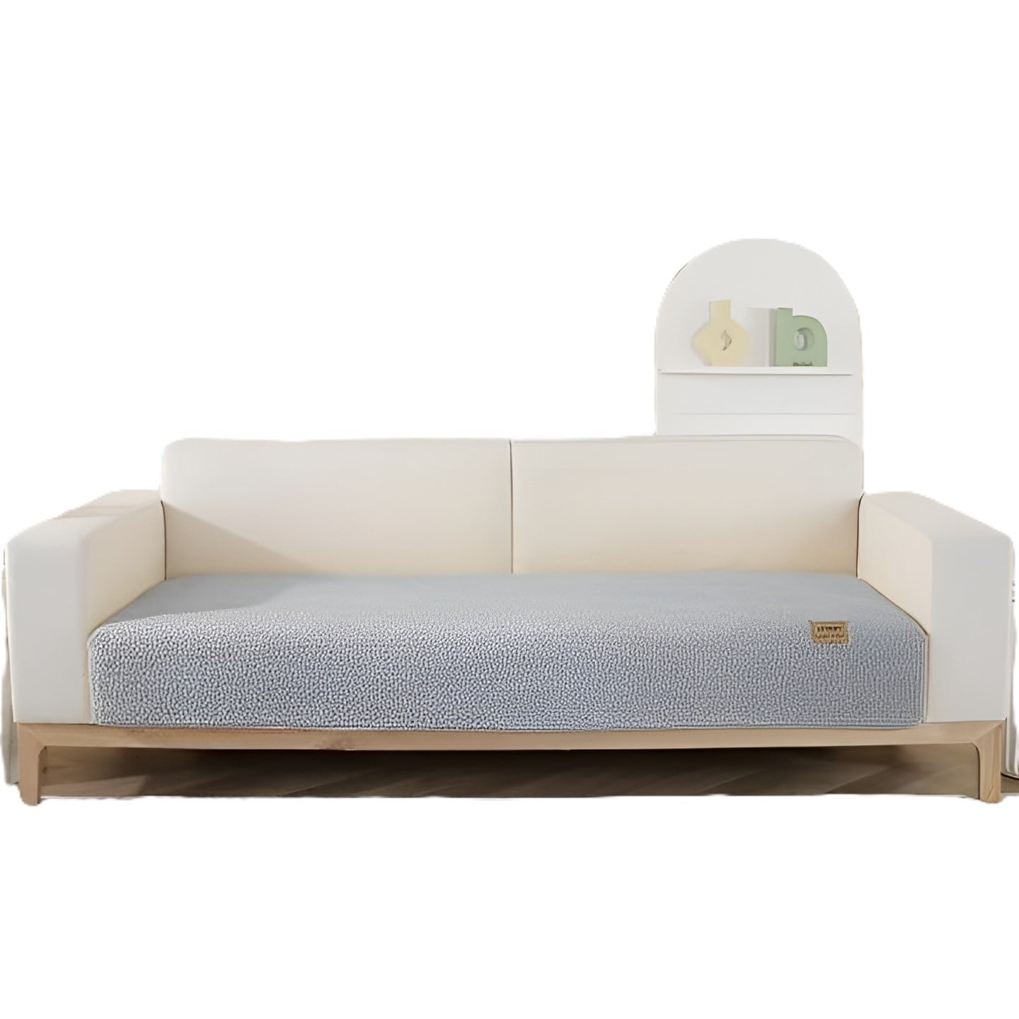 Протектор за диван и калъфка Softopia 70х180см / 45х45см сиви