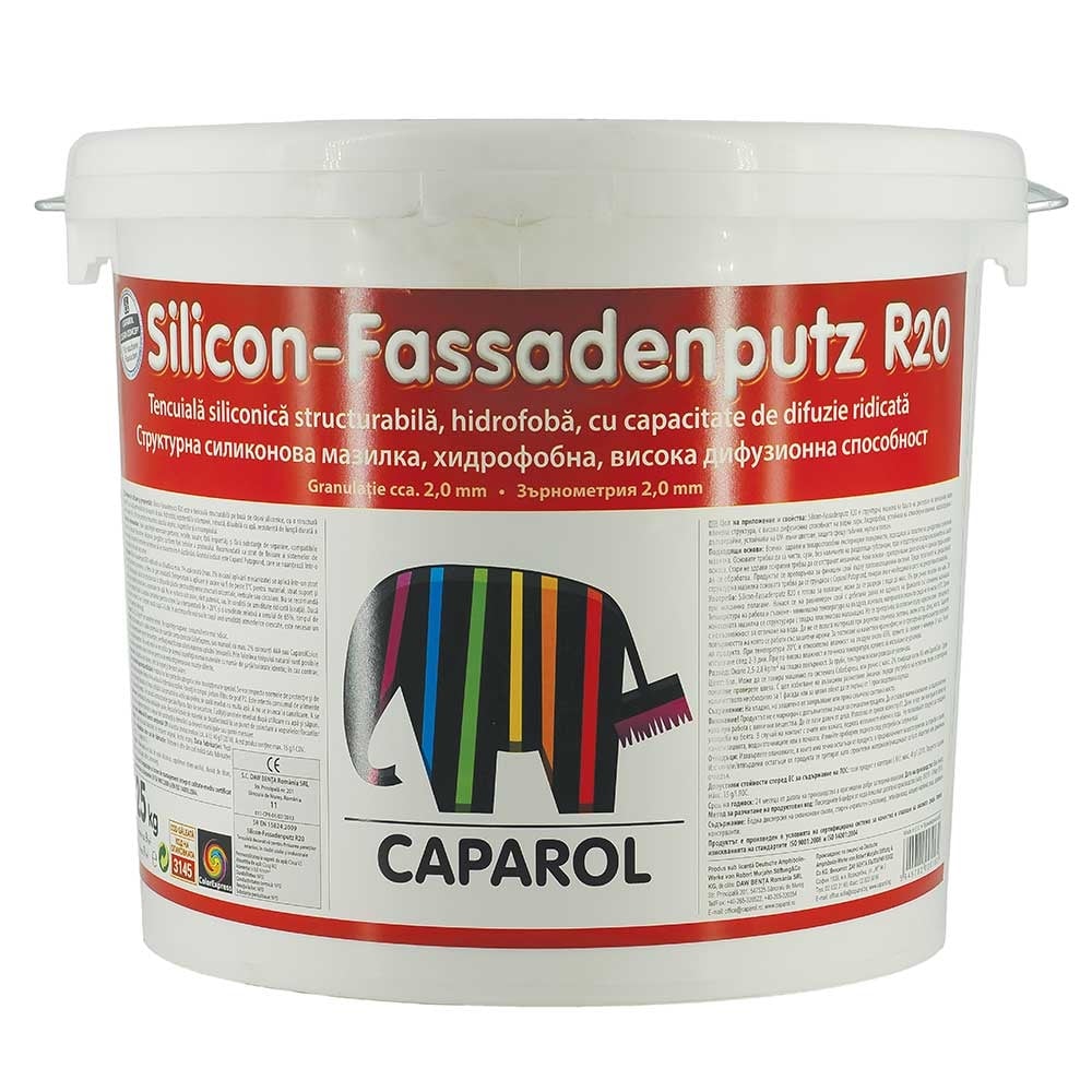 Силиконова мазилка Caparol Silicon-Fassadenputz R20 база 25кг