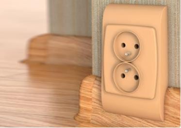 Розетка за електрически контакт или TV Salag бежова