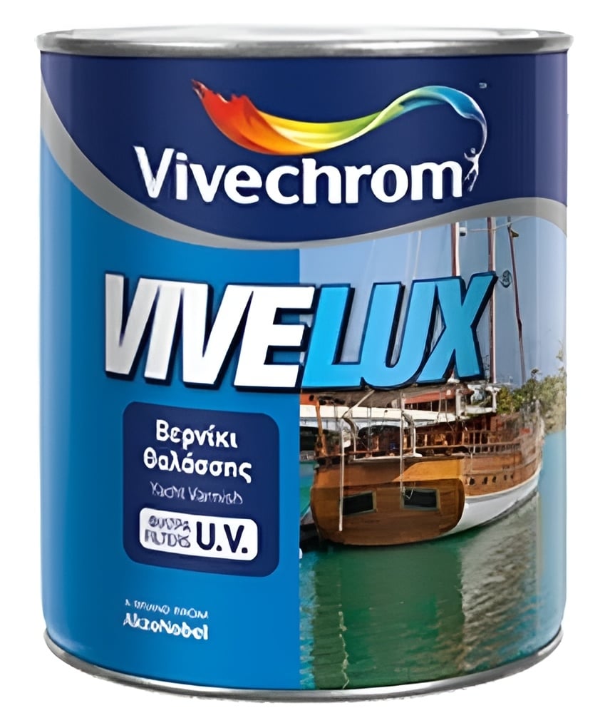 Яхтен лак Vivechrom Vivelux Gloss 501 безцветен гланц 0,75л
