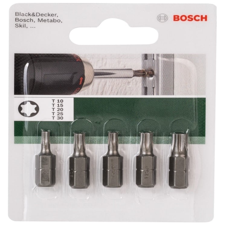Комплект битове Bosch 5 Т 25мм
