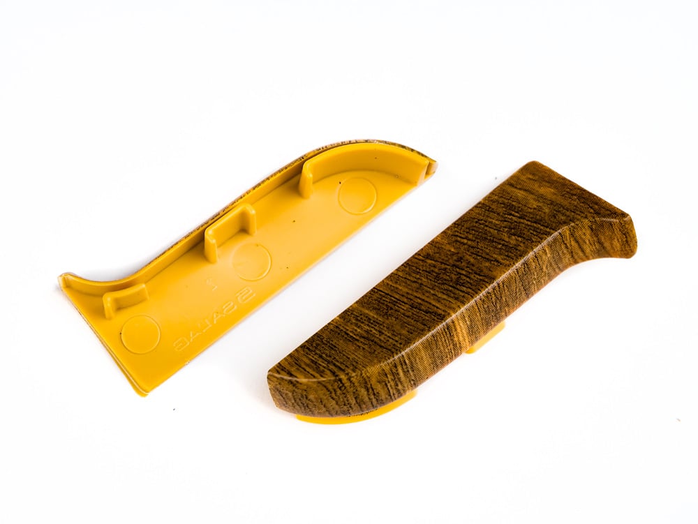 Тапи лява и дясна за PVC перваз Salag SG56/64 Орех Алабама