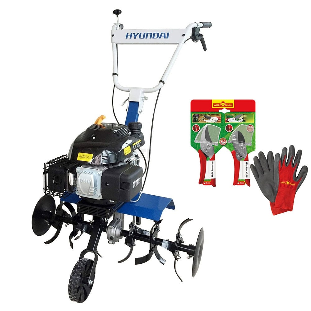 Мотофреза Hyundai HYT 360V с подарък градински ножици RS-EN/RR-EN и ръкавици GH-BO 10