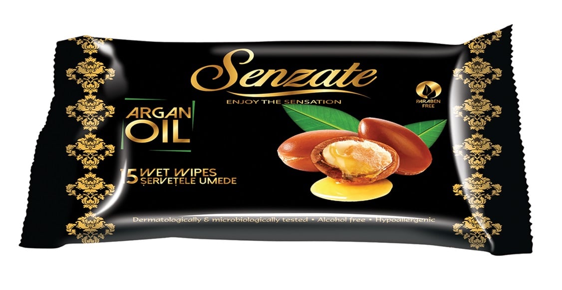 Мокри кърпички Argan Oil Сенза Senzate