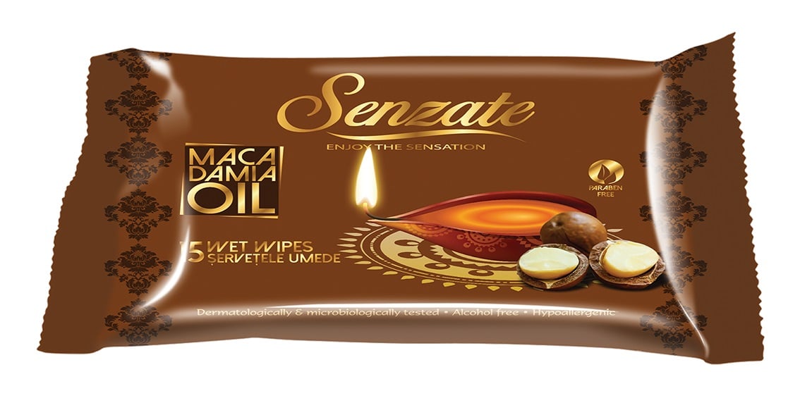 Мокри кърпички Macadamia Oil Сенза Senzate