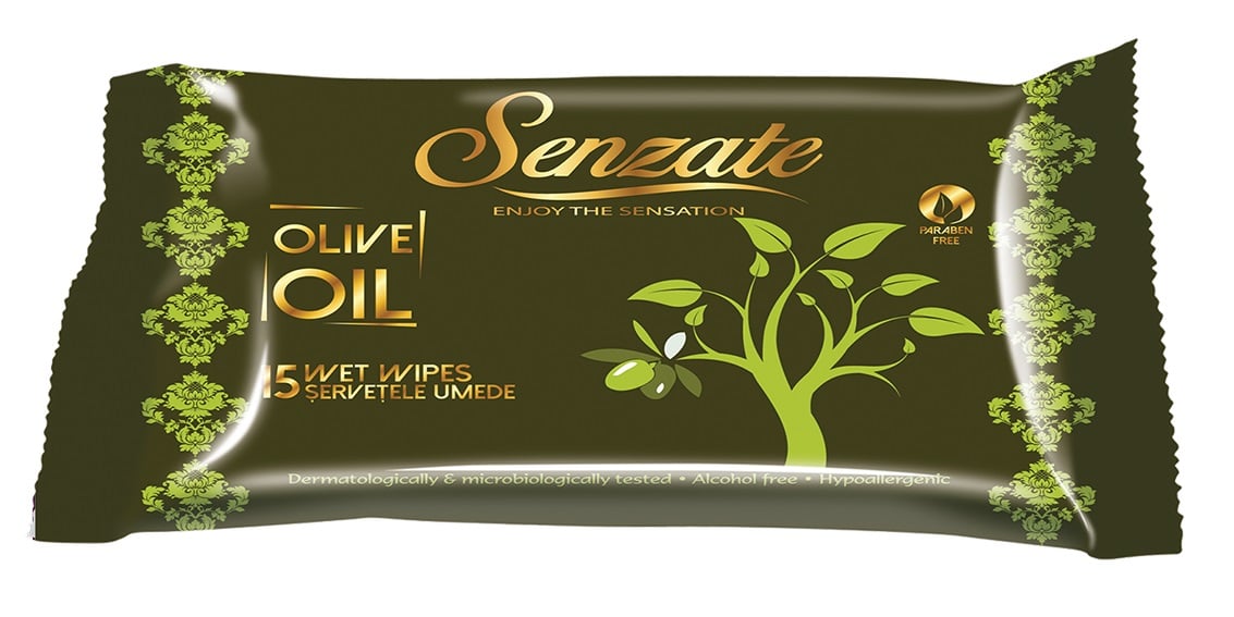 Мокри кърпички Olive Oil Сенза Senzate