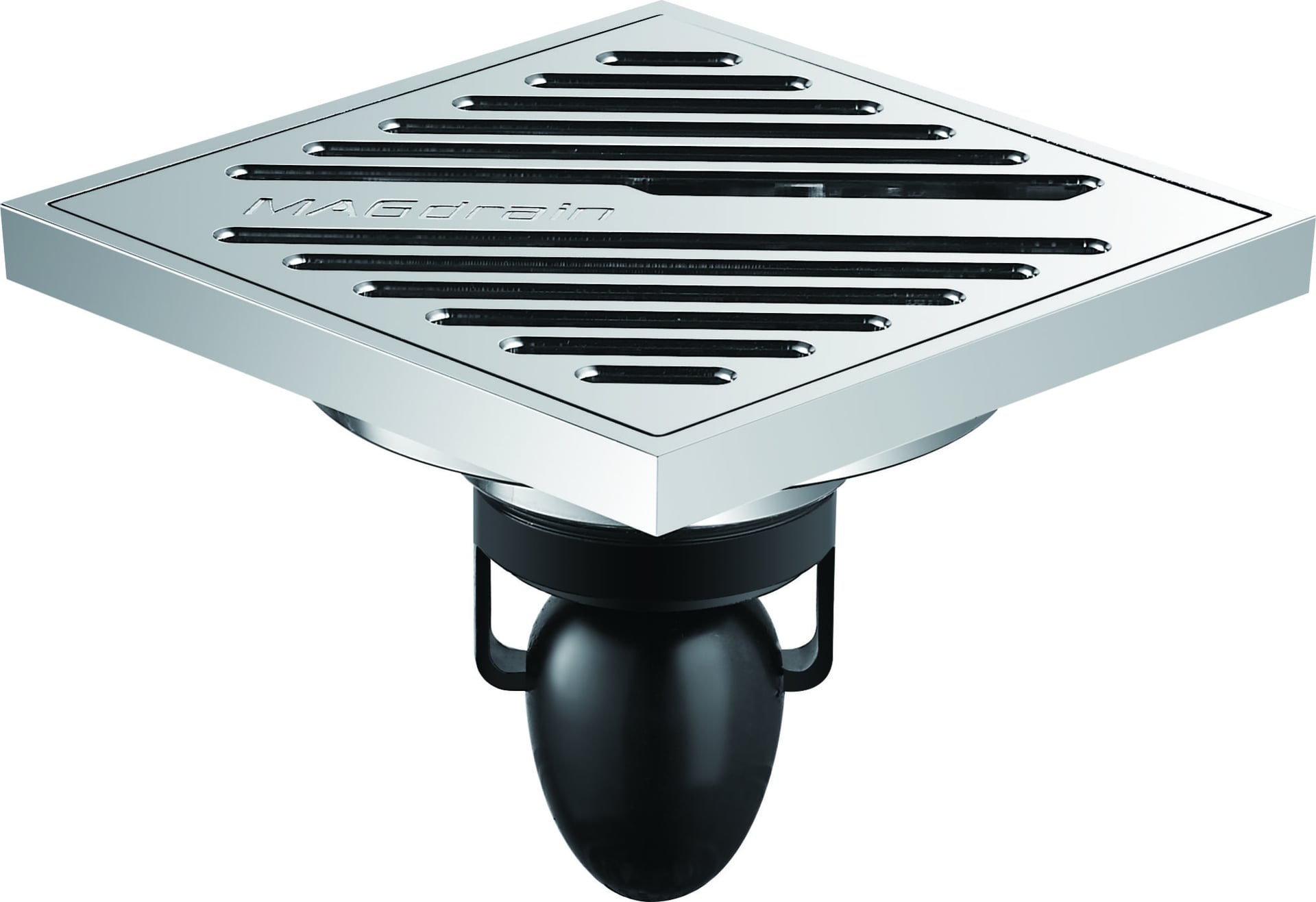 Точков подов сифон MAGdrain Square Inox PFC30Q50-B 100x100мм