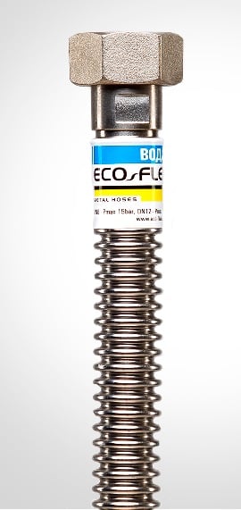 Гофрирана тръба AISI 304 Super DN12 1/2" FF 40см