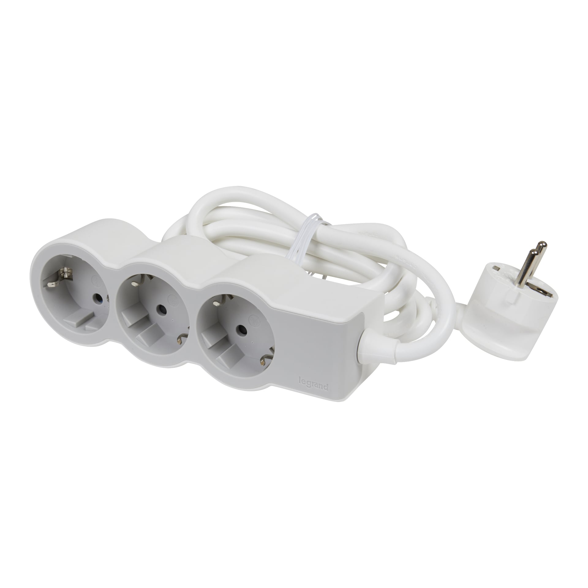 Разклонител 3x2P+E с кабел 5 метра / 1.5mm2 Standard Legrand бял
