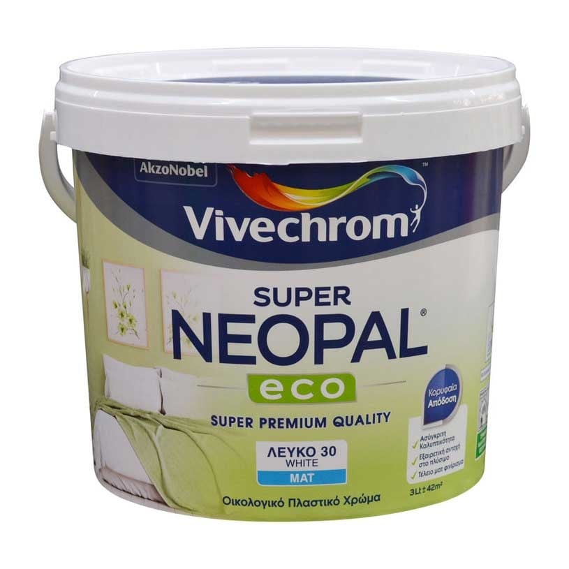 Интериорна боя Vivechrom Super Neopal Eco бяла 3л