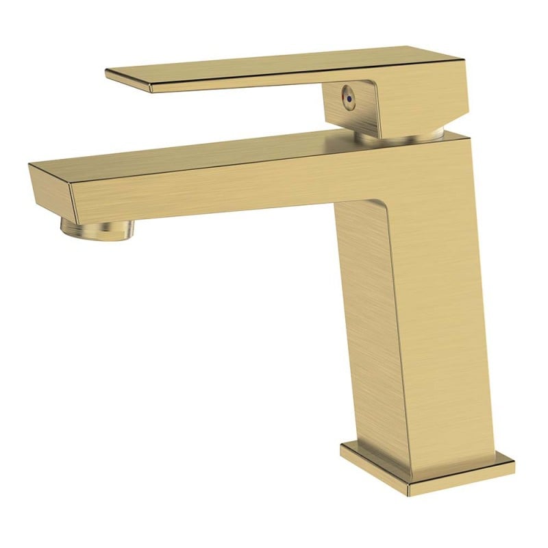 Едноръкохватков смесител за умивалник Inter Ceramic Elinor Brush Gold