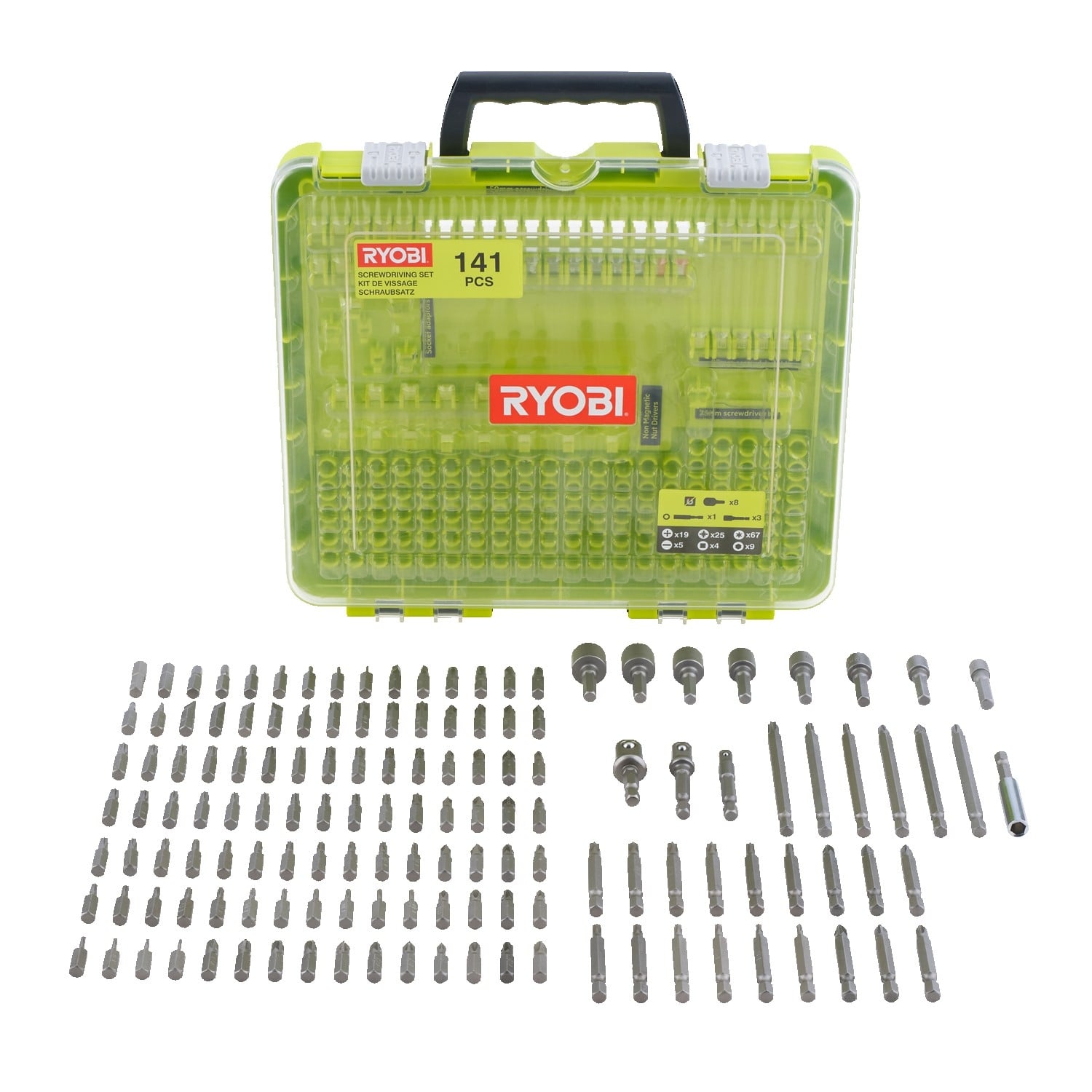 Комплект битове Ryobi RAKD141 / 141 части
