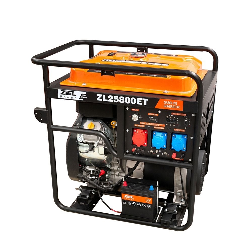 Мотогенератор Ziel ZL25800E трифазен / монофазен 18kW/20kW