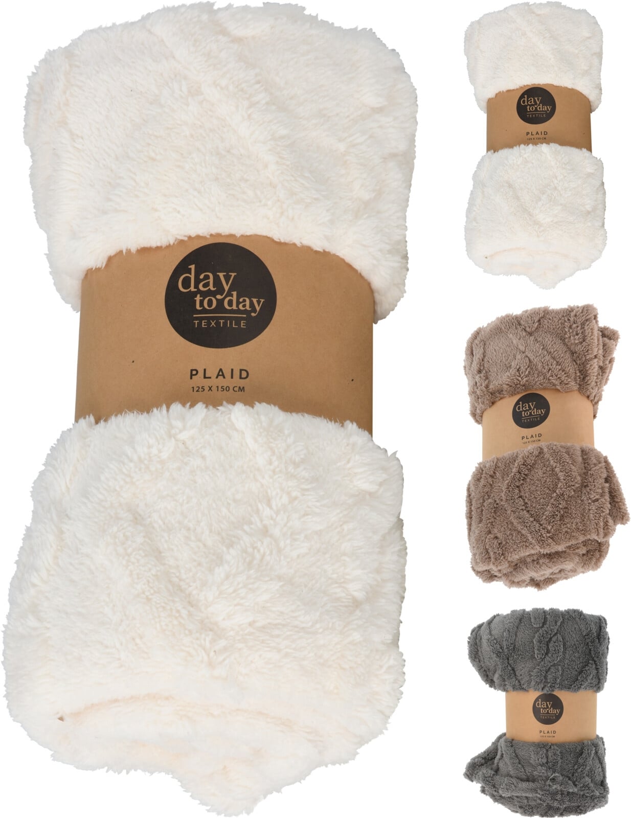 Одеало Jacquard Sherpa 125 x 150 см микс