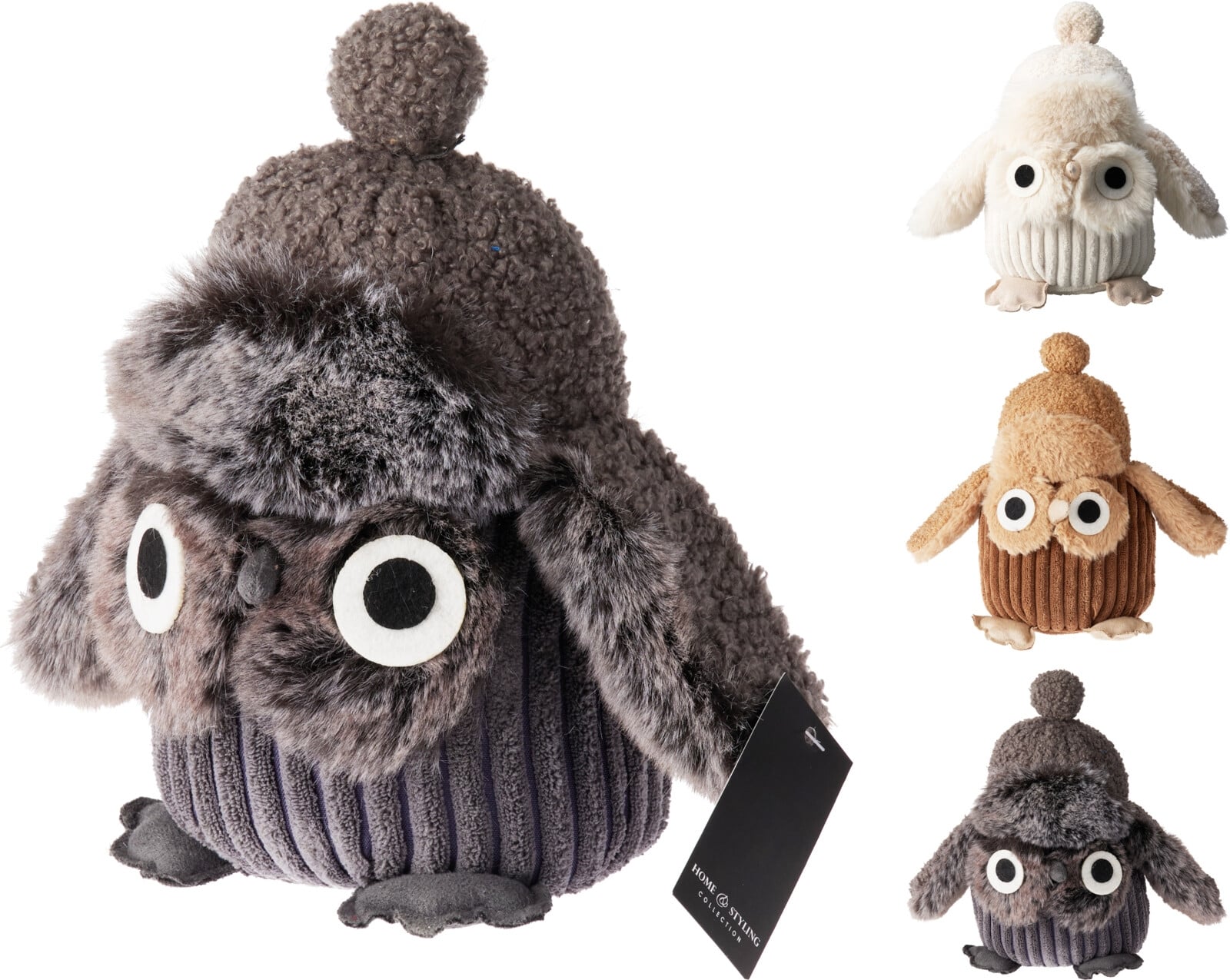 Стопер за врата Бухалче 15 х 13 х 23 см микс