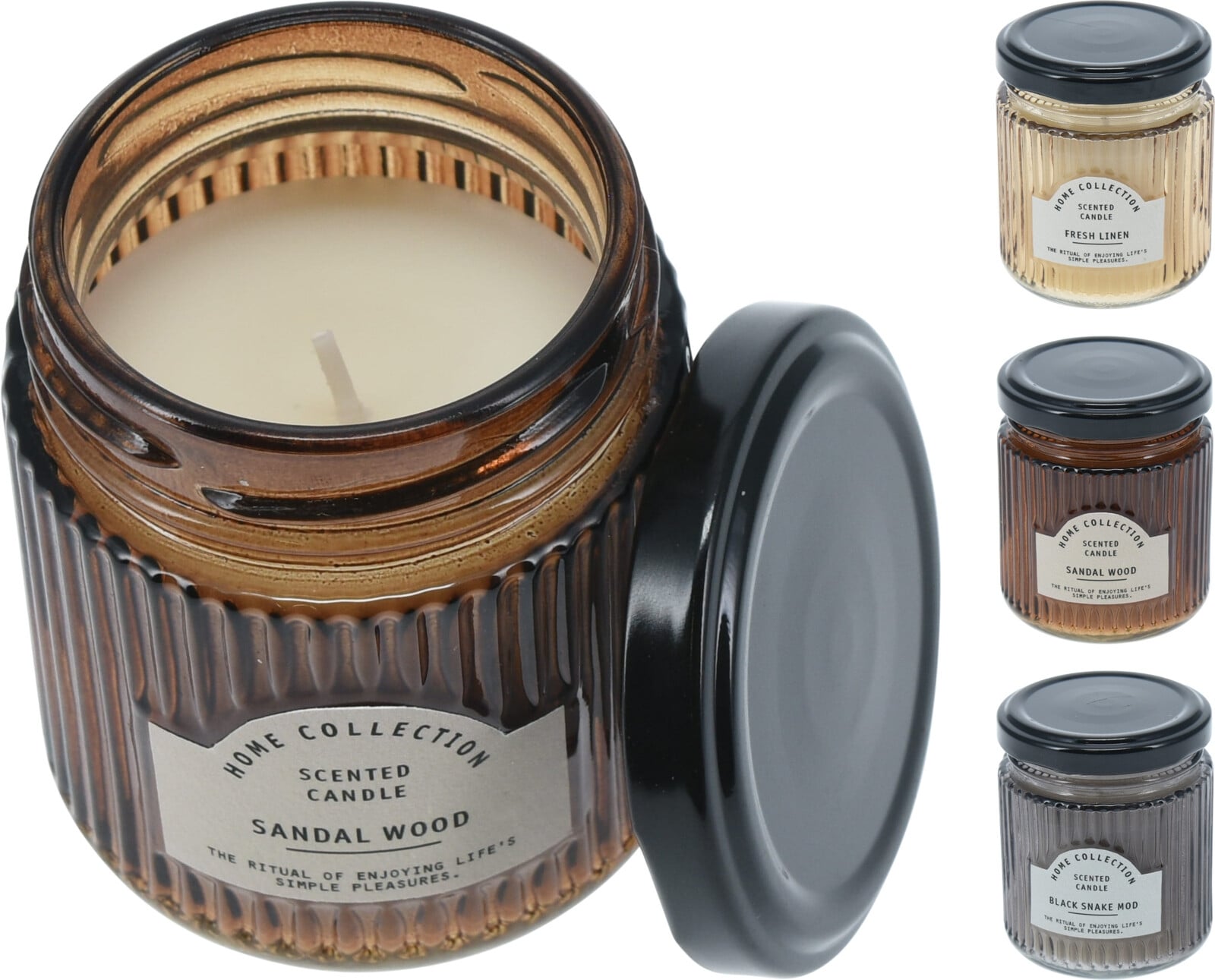 Свещ в бурканче ø 6,2 х 7,5 см микс