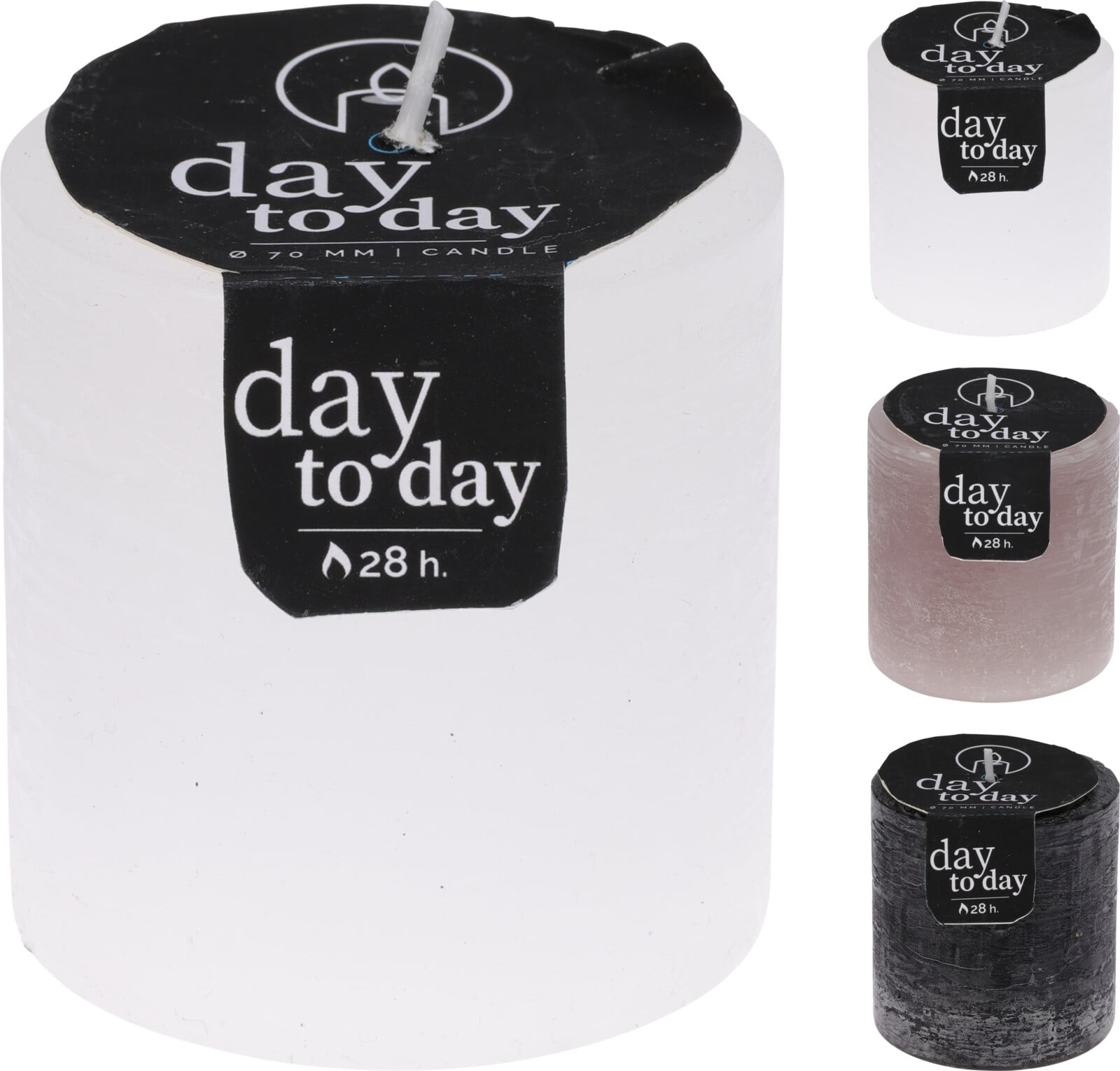 Свещ Rustic ø 6,7 х 7 см микс