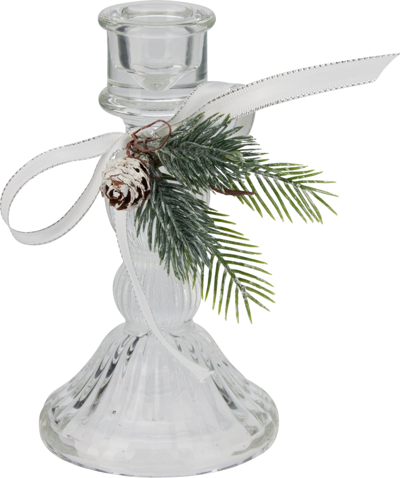 Коледен свещник Silver Ribbon ø 8,5 х 13,5 см