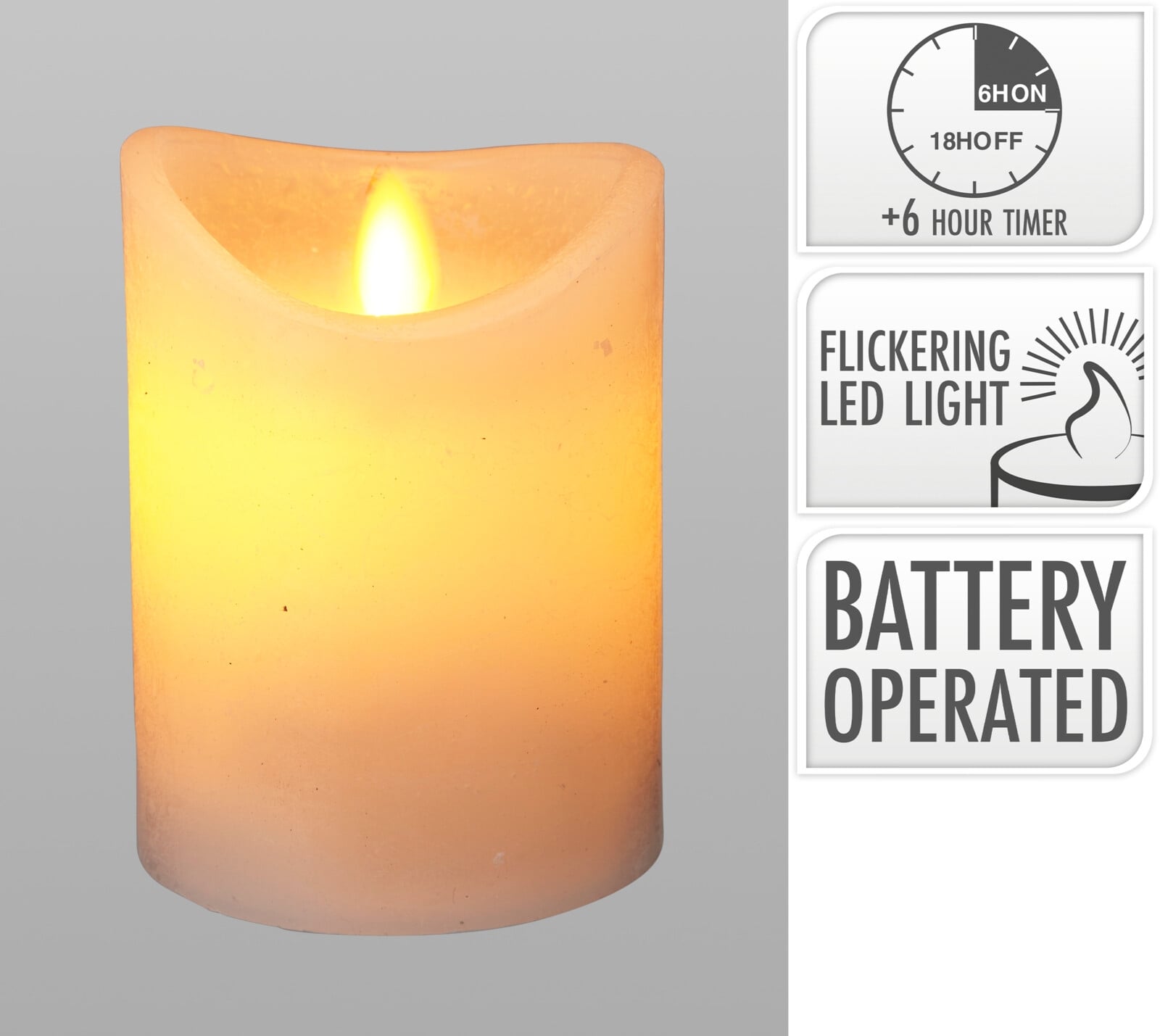 LED свещ Swing 7,5 х 10 см