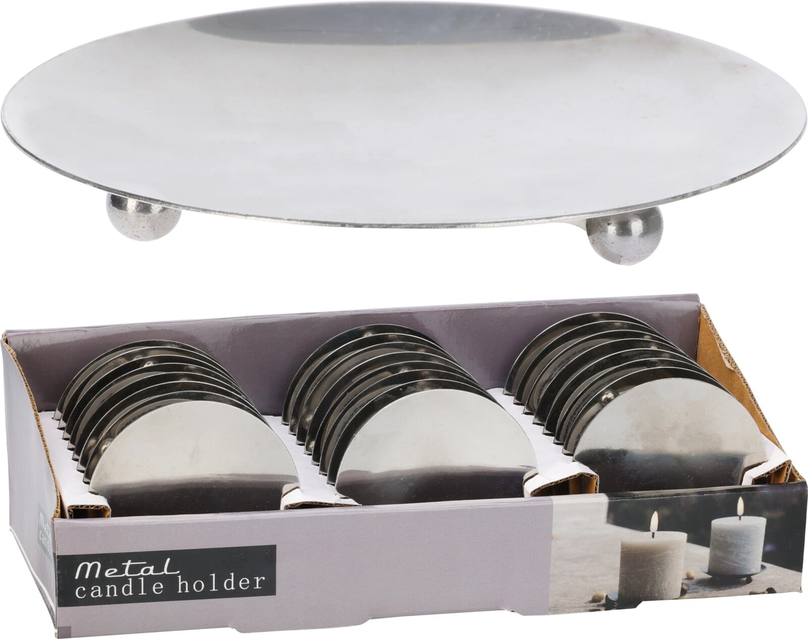 Поставка за свещ ø 8,5 см метал