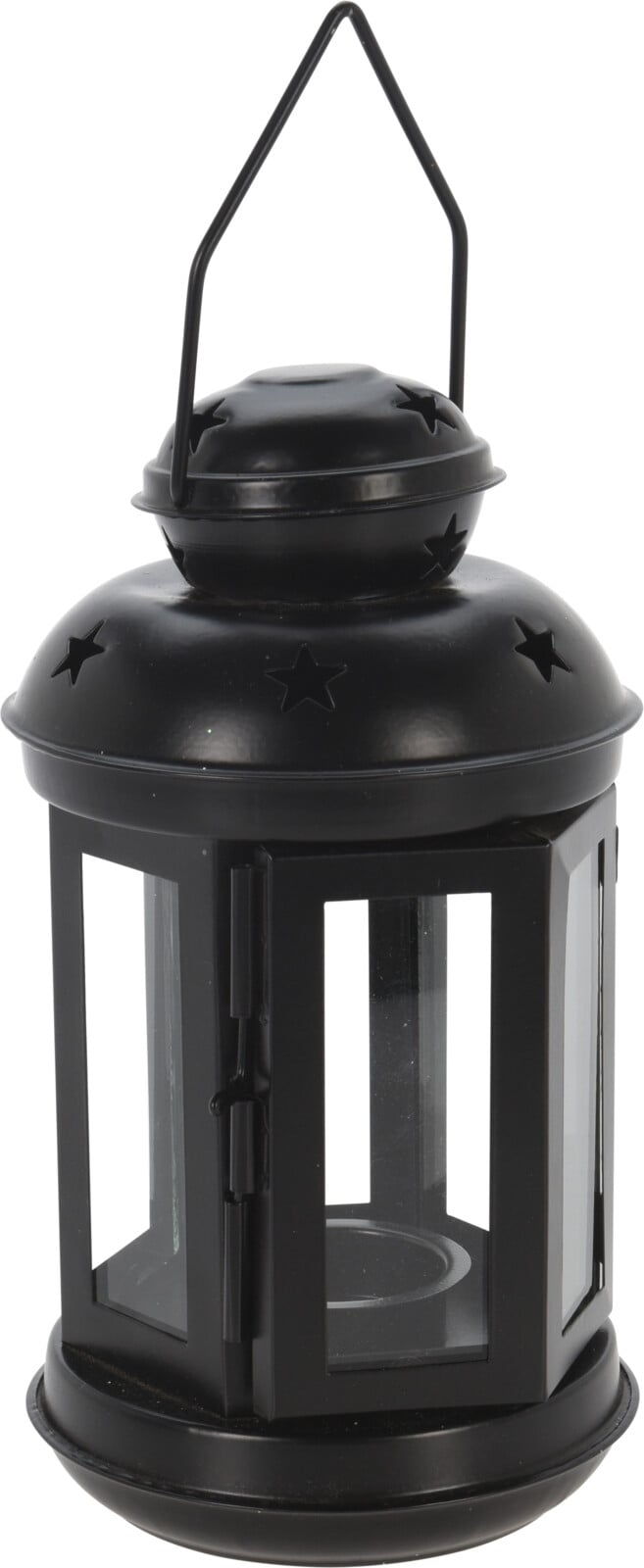 Свещник-фенер Stars 11,5 х 11 х 20 см черен