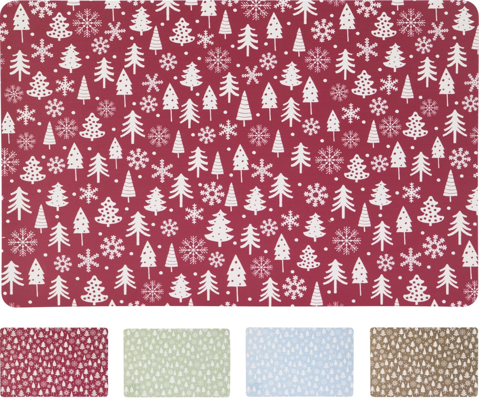 Коледна подложка за хранене Tree 43,5 х 28,5 см / микс