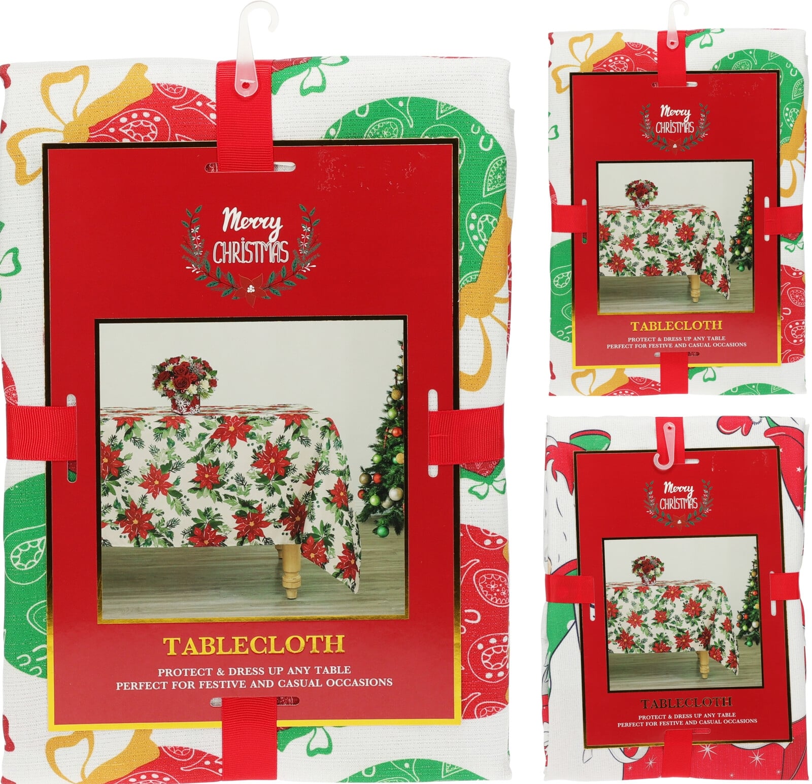 Коледна покривка Glitter 130 х 180 см микс