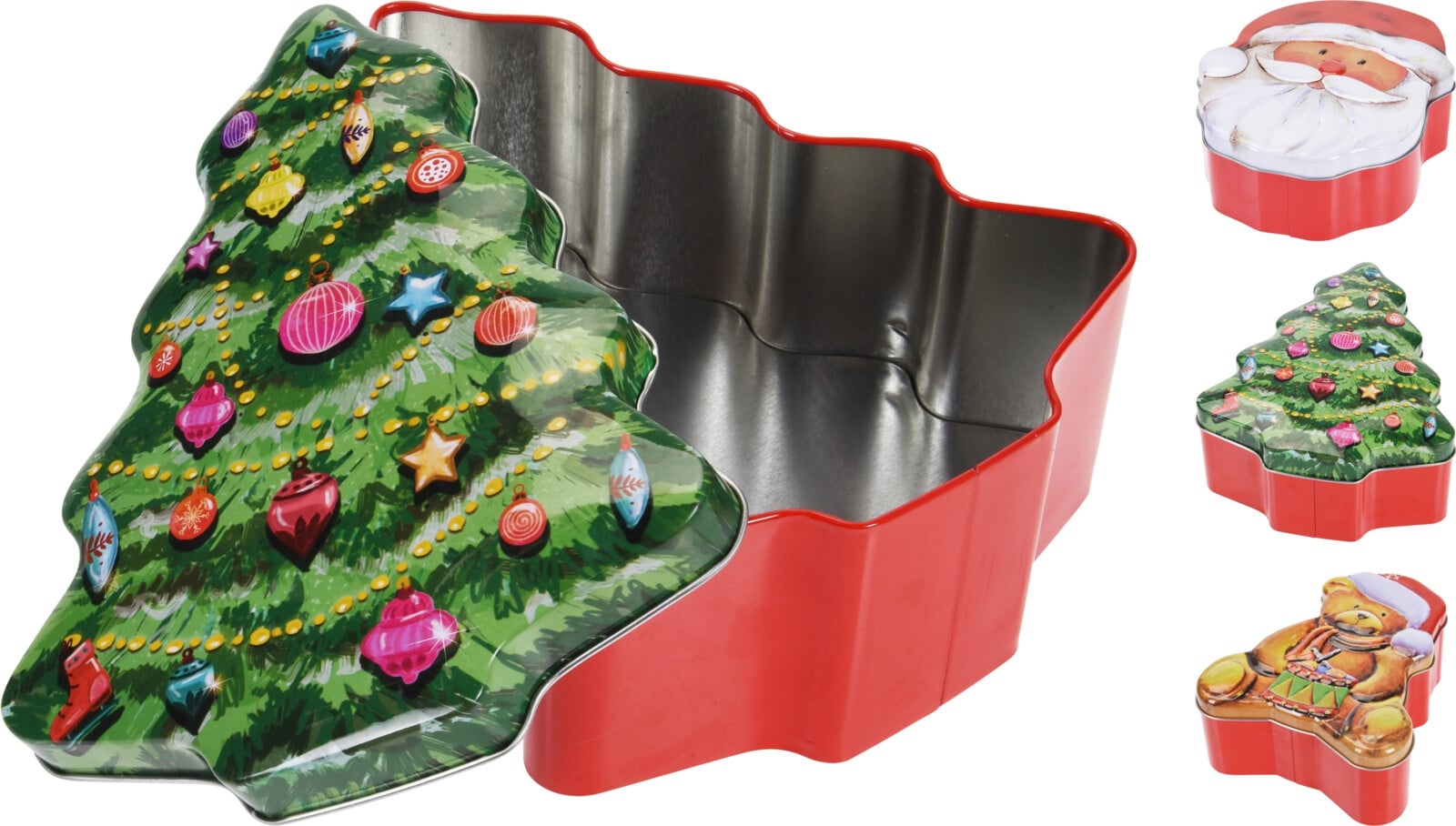 Коледна кутия за съхранение с капак 1,7 л микс