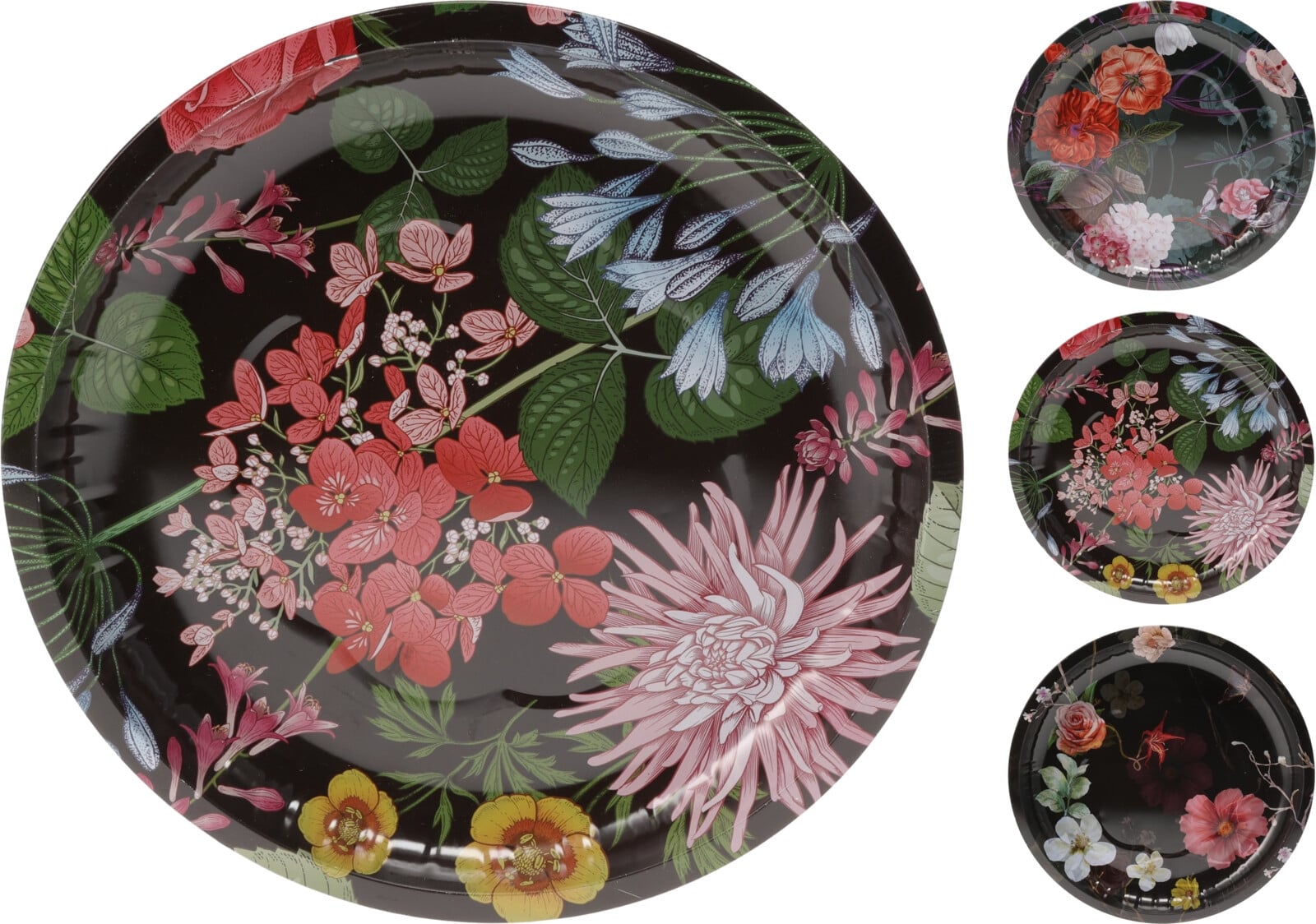 Поднос за сервиране Flower ø 25,5 см микс